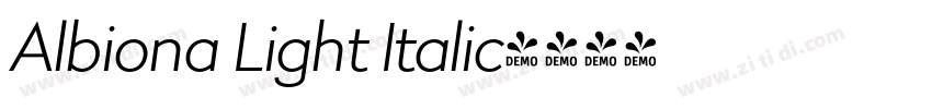 Albiona Light Italic字体转换